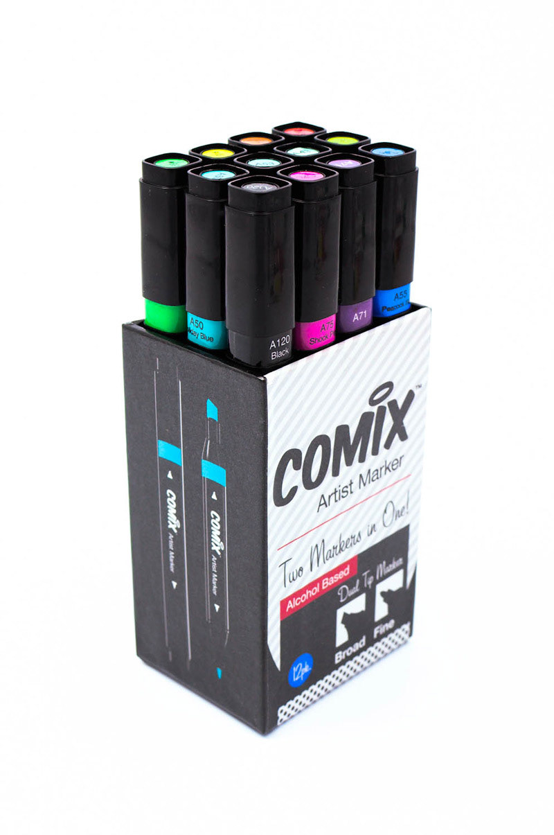 markers artsupplies productdesign type art pens package ArtDirection