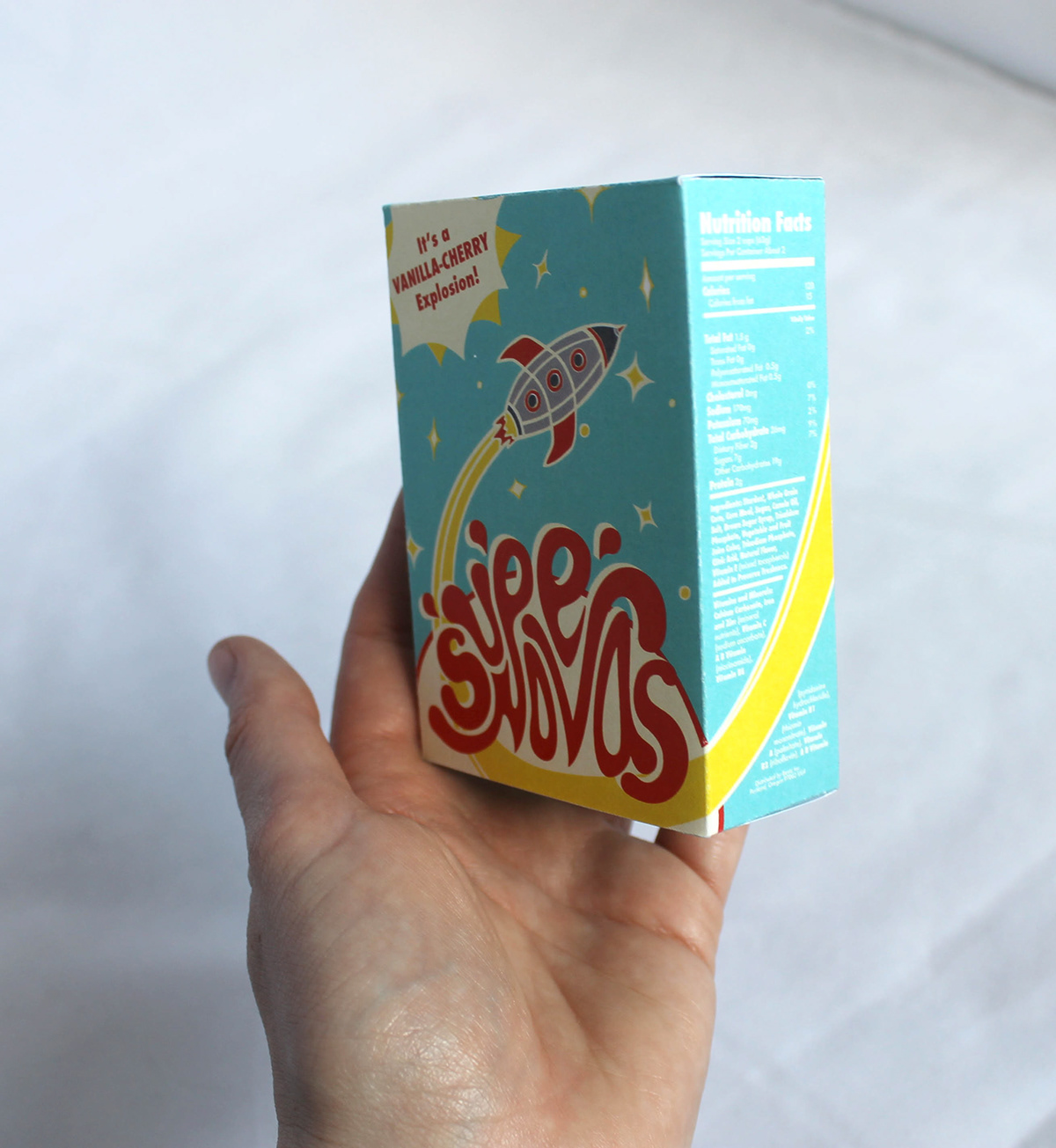 graphic design branding cereal box illlustrator