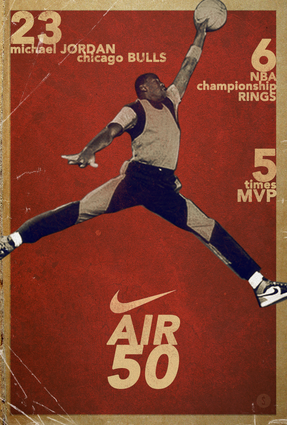 Michael Jordan air jordan chicago bulls NBA mvp basketball poster Poster Design greatest champion