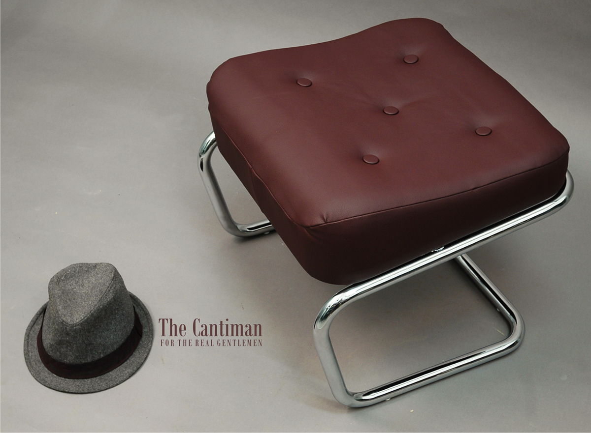 ottoman stool chair appolstery  leather