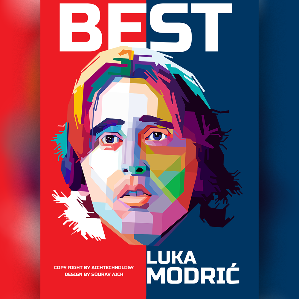 Croatian Football Federation Luka Modrić wpap art