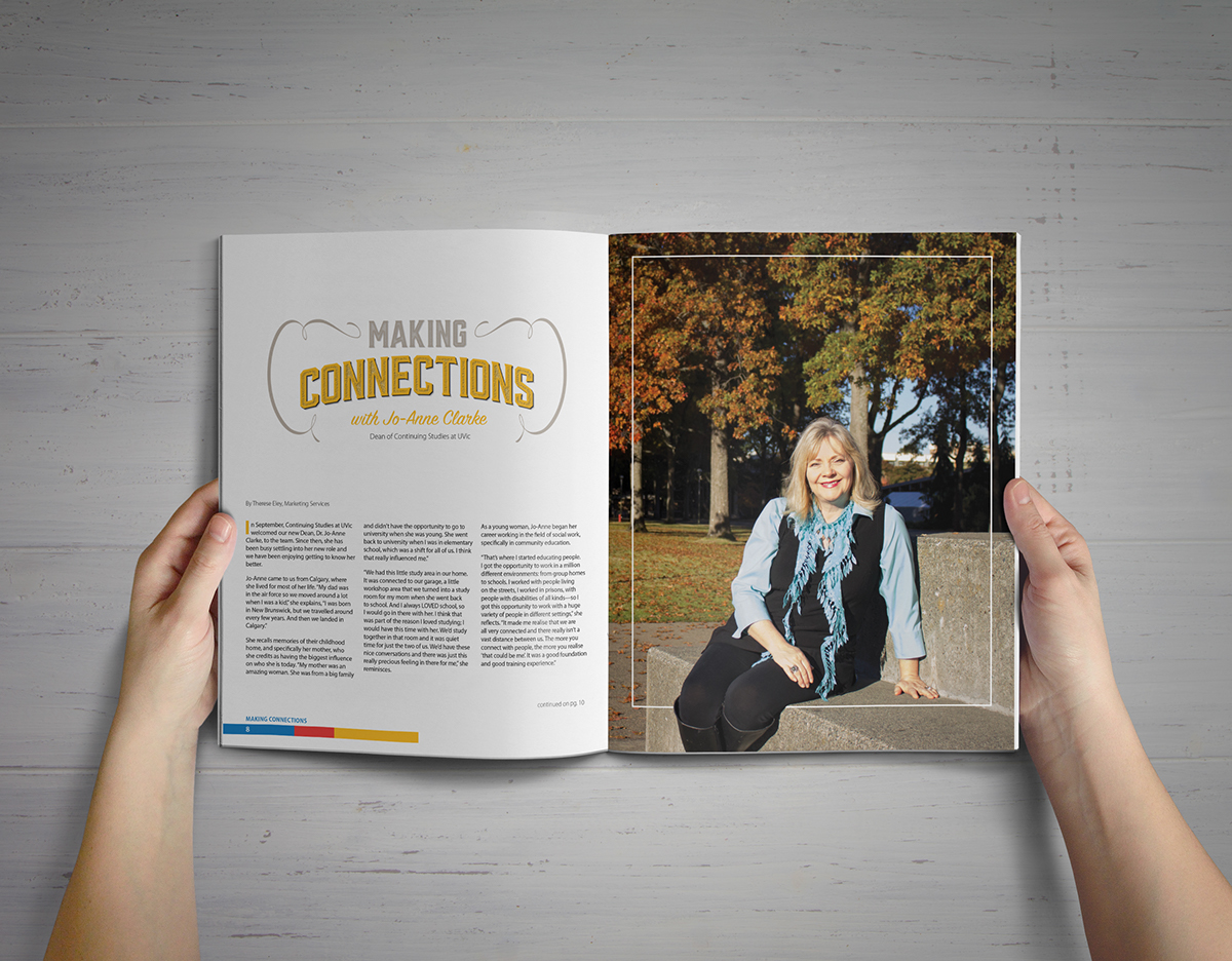 Course Calendar continuing education magazine article higher education Magazine design magazine layout magazine designer