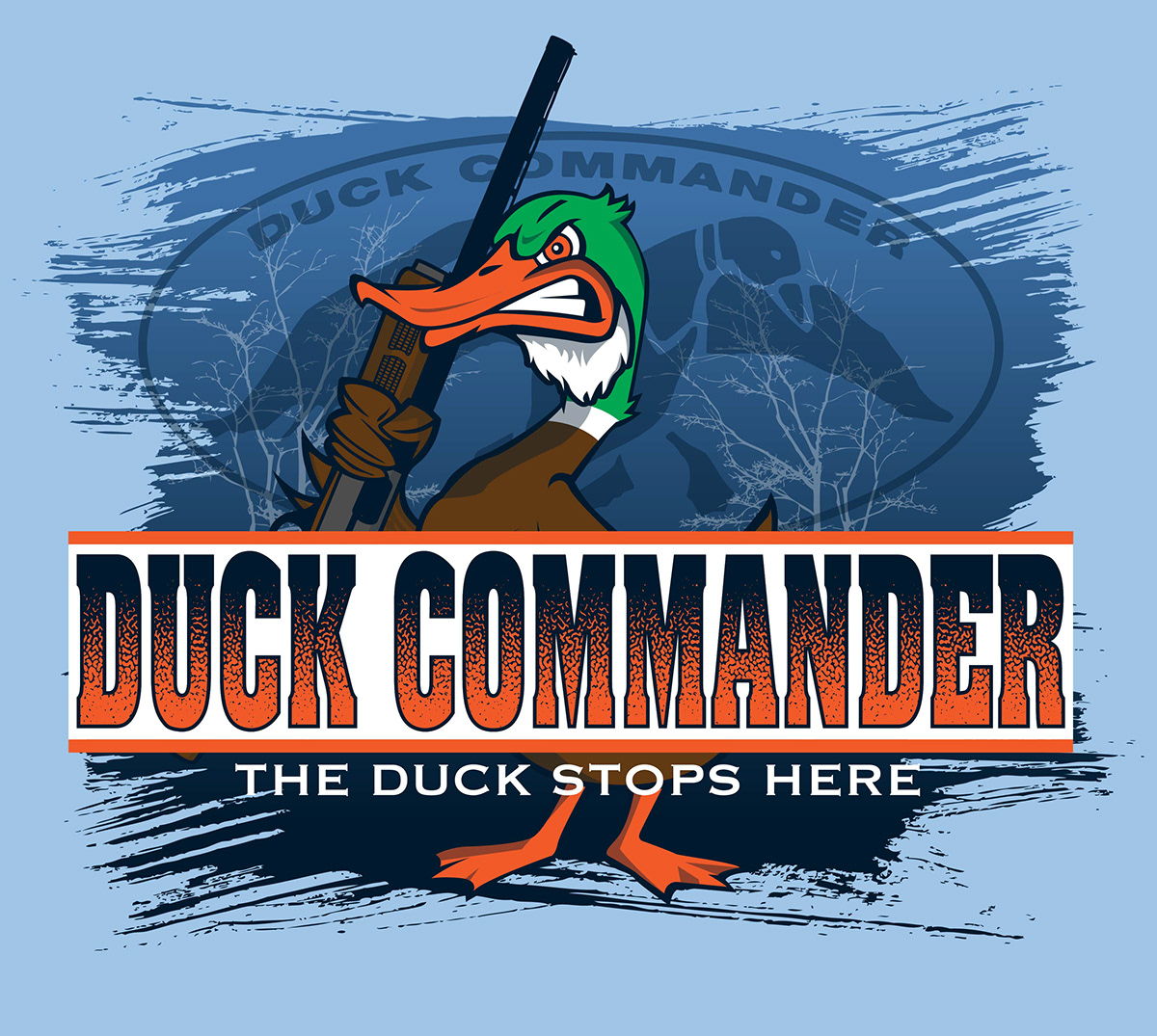 print ducks wildlife  hunting Gun guns brand