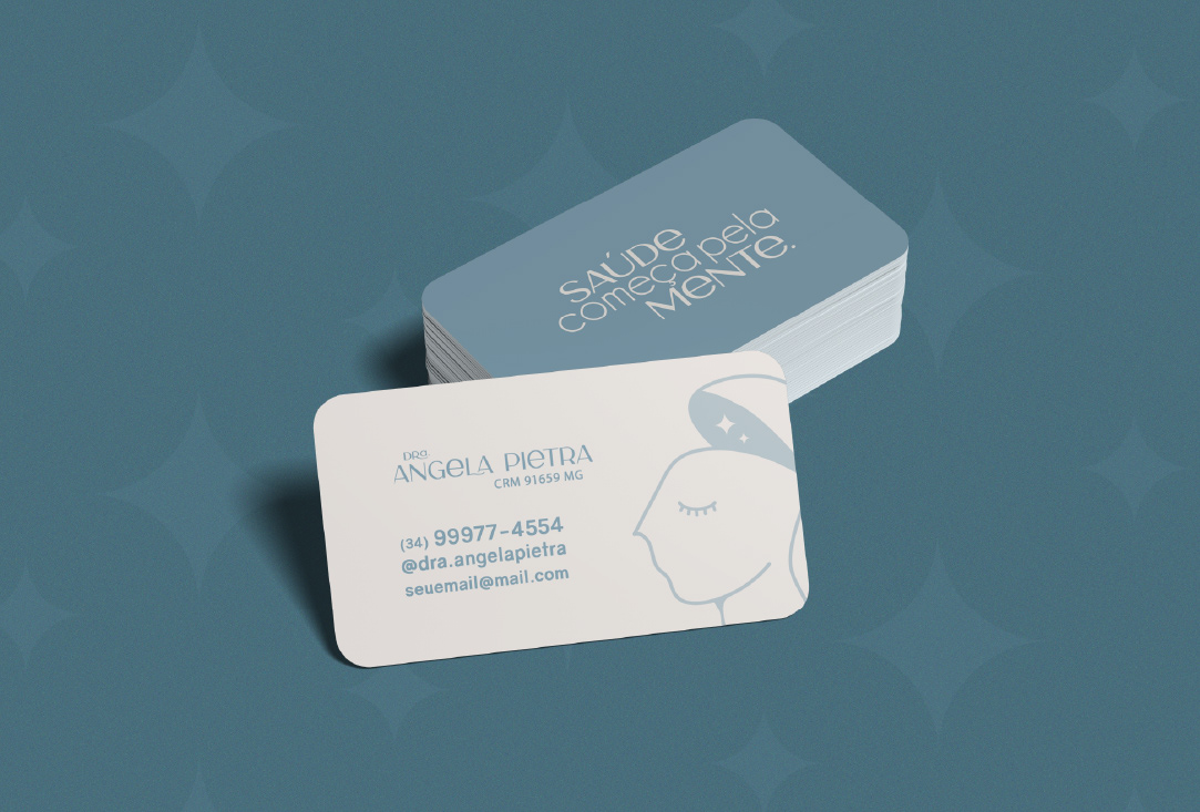 design #Logo identidade visual receituário psicologia medicina marca #Psiquiatra cartão de visitas