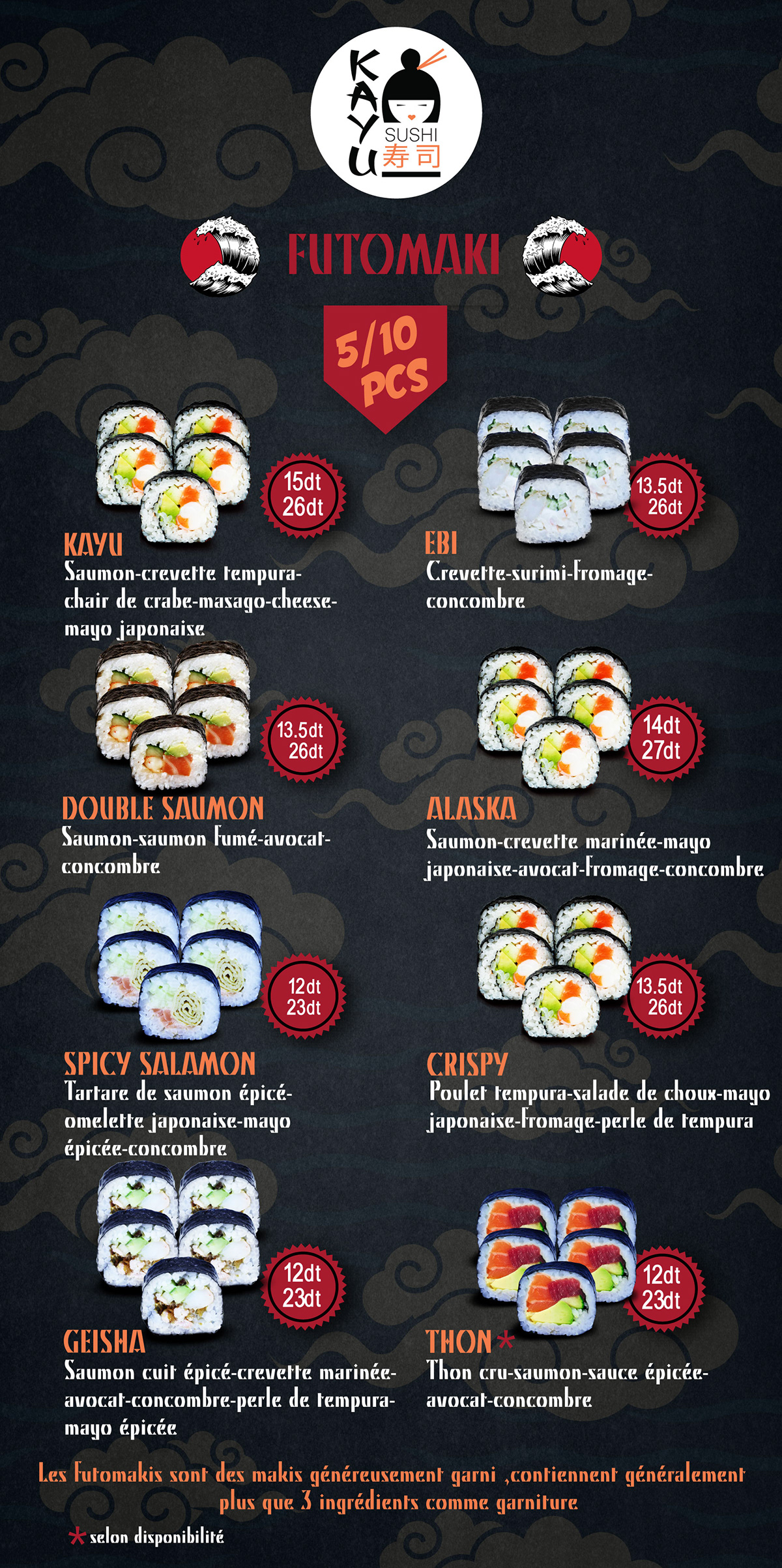 Advertising  Food  menu restaurant Sushi