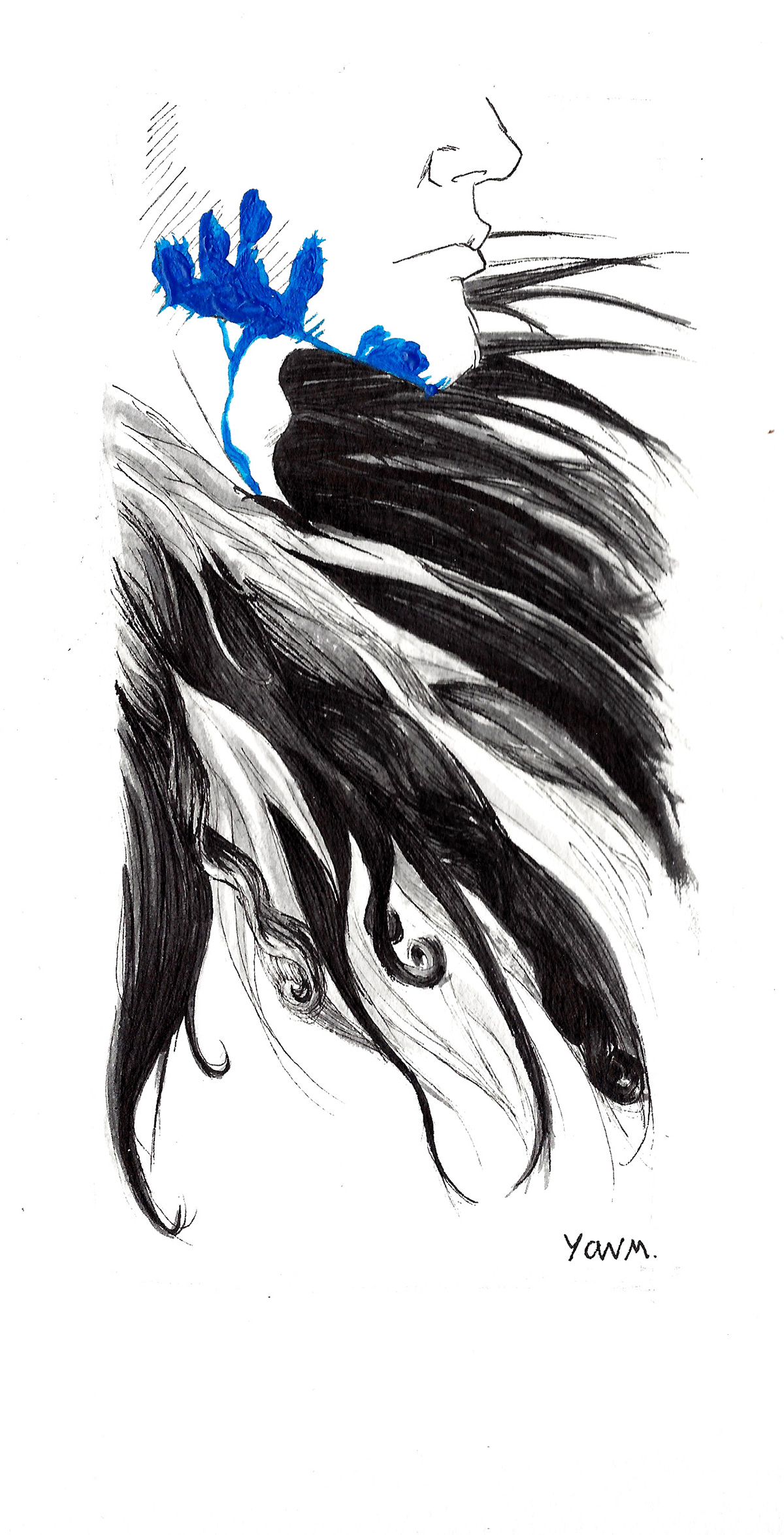 barbe bleue beard opera paint ink design poster