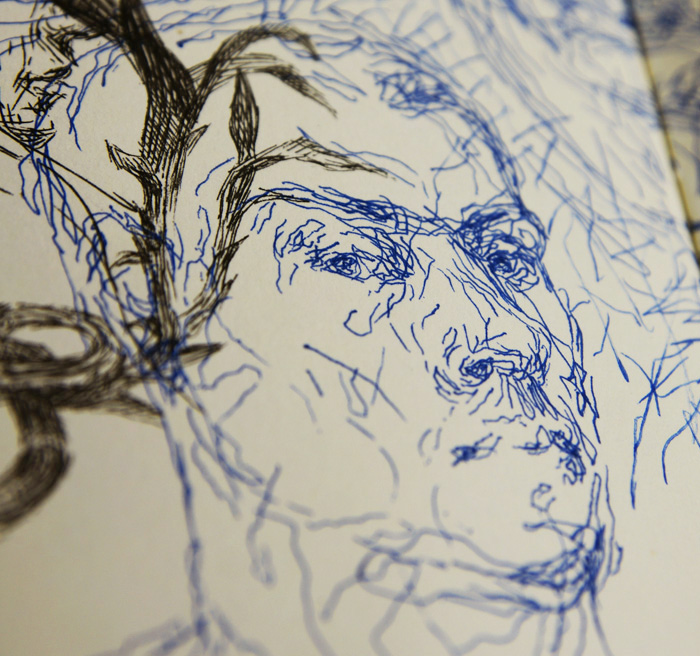moleskine sketchbook sketch sketching pencil acrylic selfportrait self-portrait ballpoint pen figure study