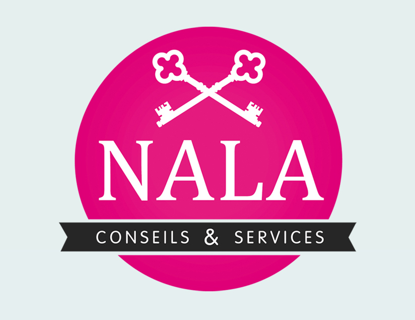 logo Nala  graphic Swahili clover key brand services advice inspiration frenchbk lozninger design