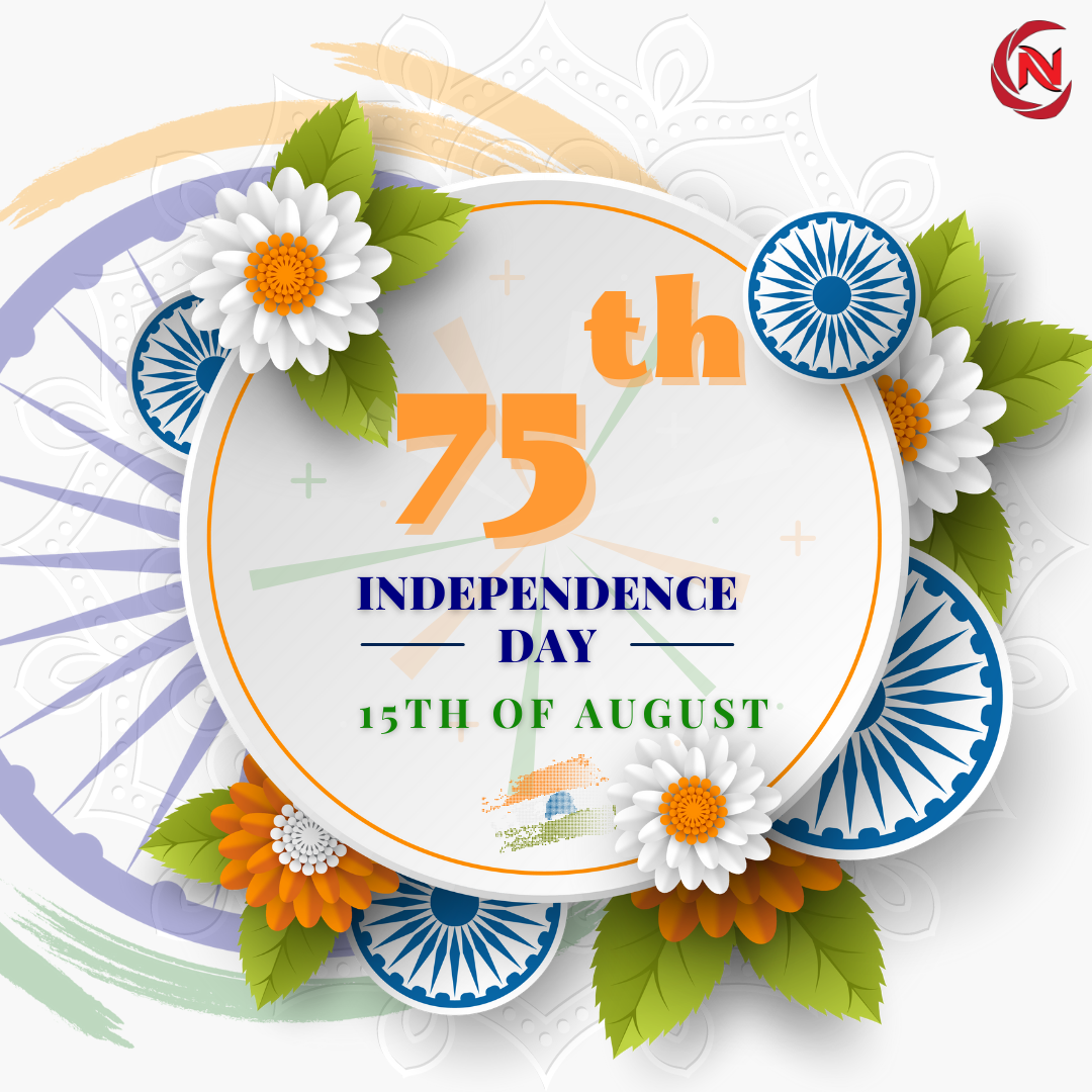 75th independence day ads Advertising  brand identity design flower graphics independence day India Social media post