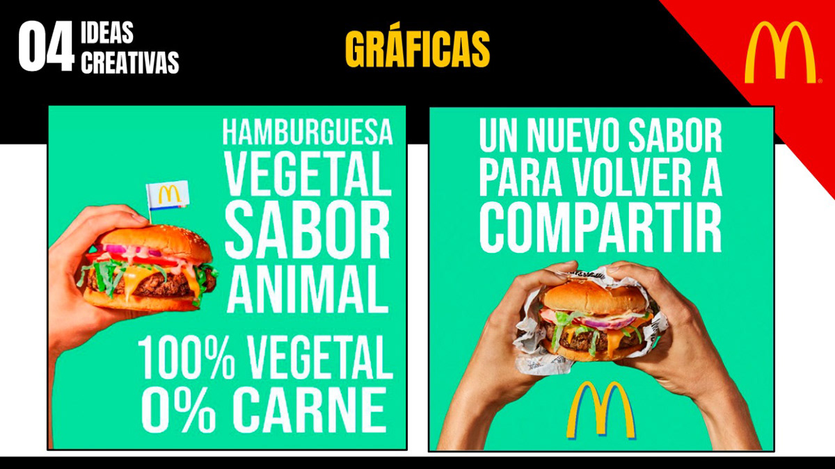 publicidad Beyond Meat Campaña diseño vegan Veggie McDonalds