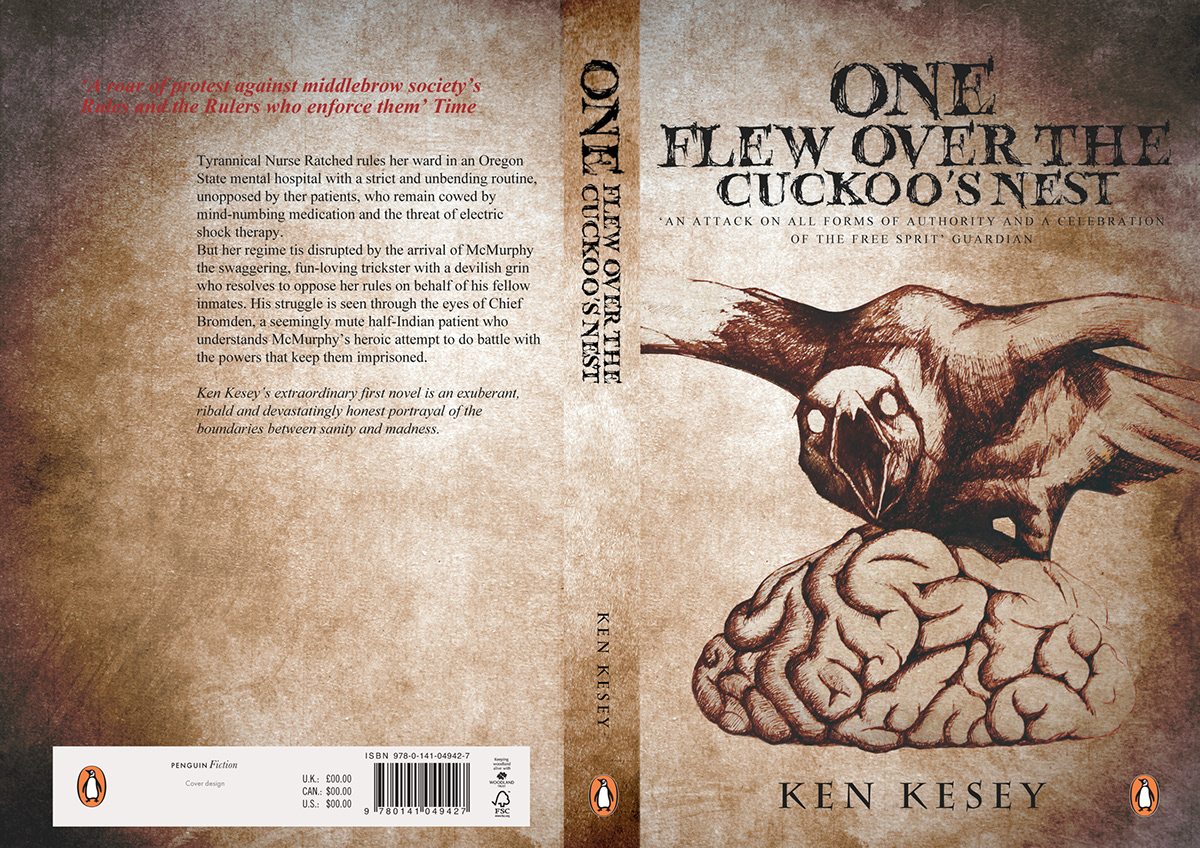Penguin Design Award book cover Book jecket Cuckoo’s nest brain bird