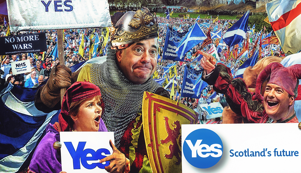Independence scotland Scottish Politics referendum SNP ALEX SALMOND priminister UK Governments photomontage politics Lee Howell