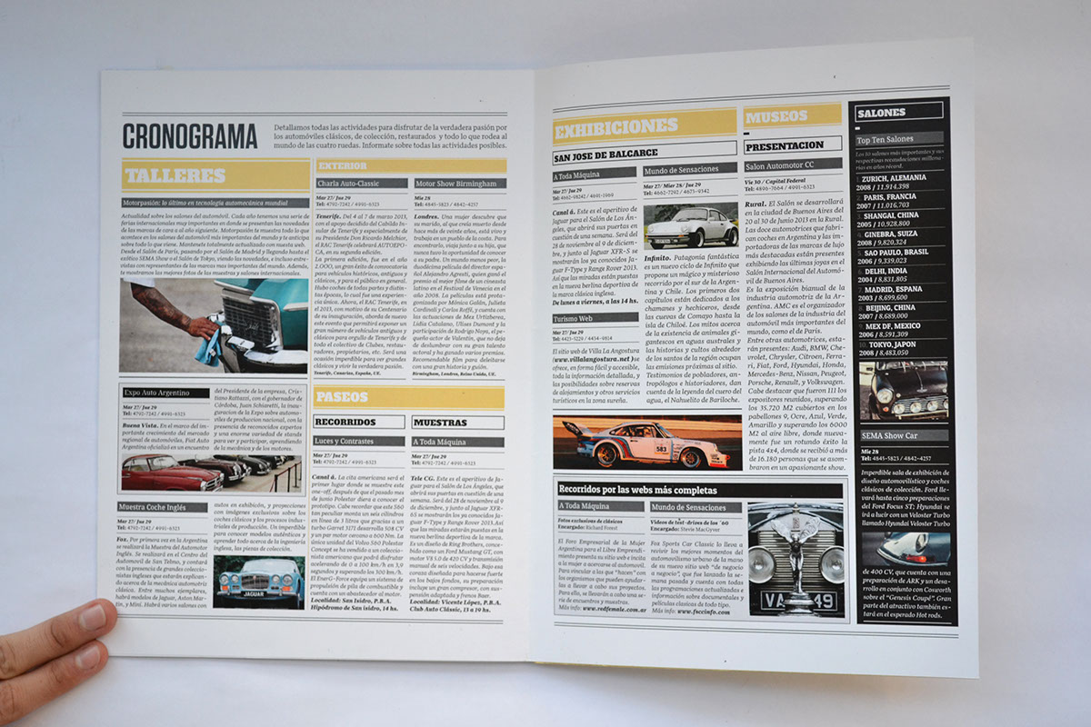revista magazine cosgaya fadu tipografia Cars Autos Mustang typo cars magazine