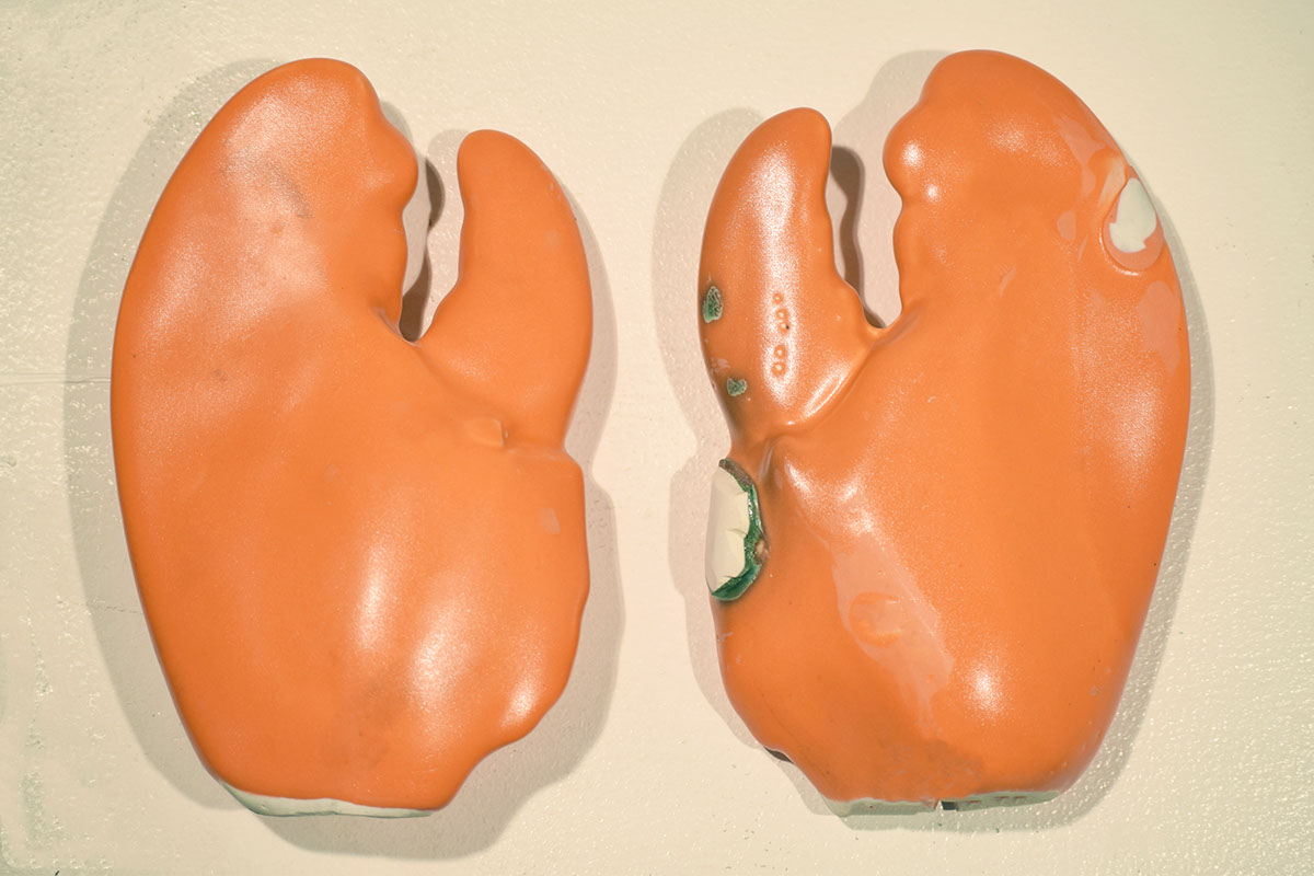 Lobster claws porcelain slipcast mold bubblegum cubes objects glaze