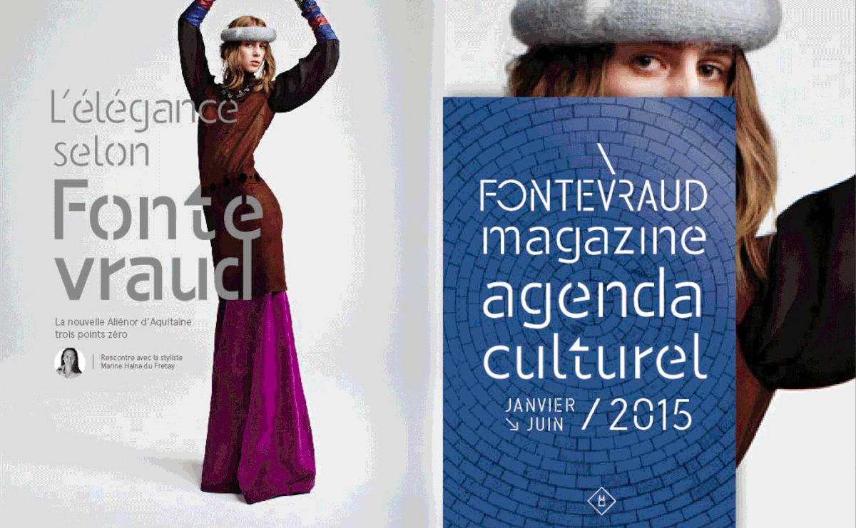 art branding  culture Fontevraud logo museum stencil Tourisme Typeface typography  