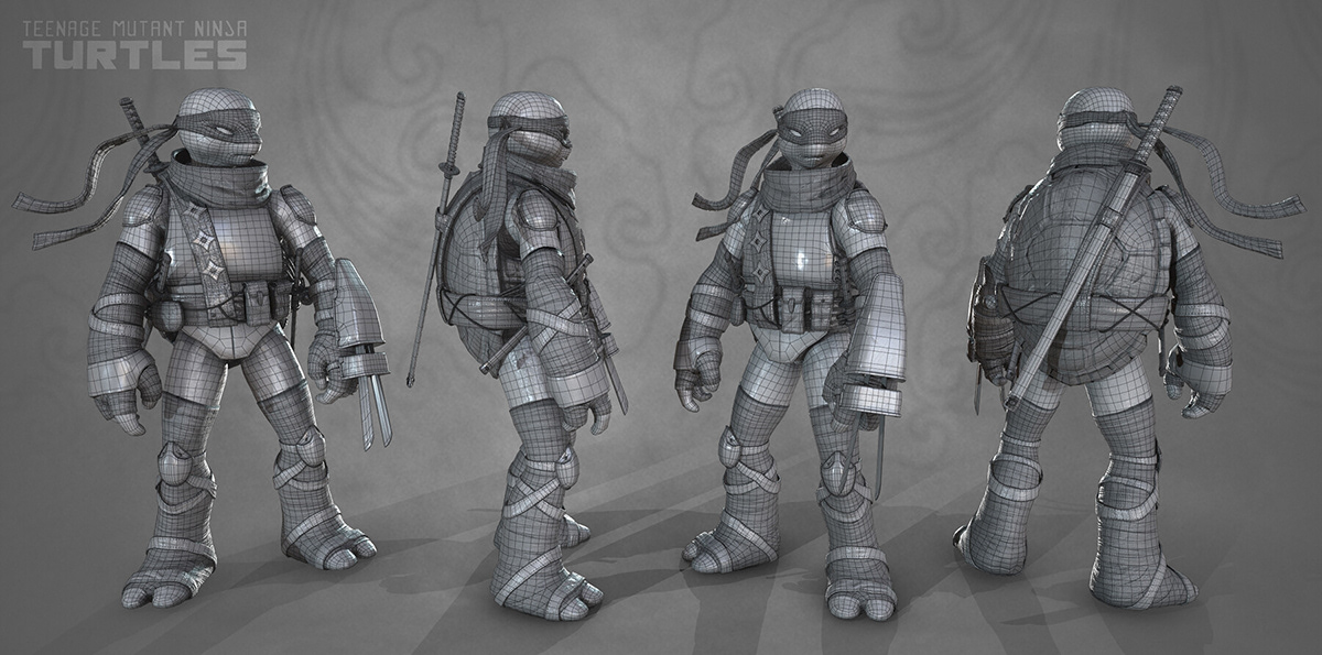 3D Character fanart Game Art modeling ninja Ninja Turtles Turtle