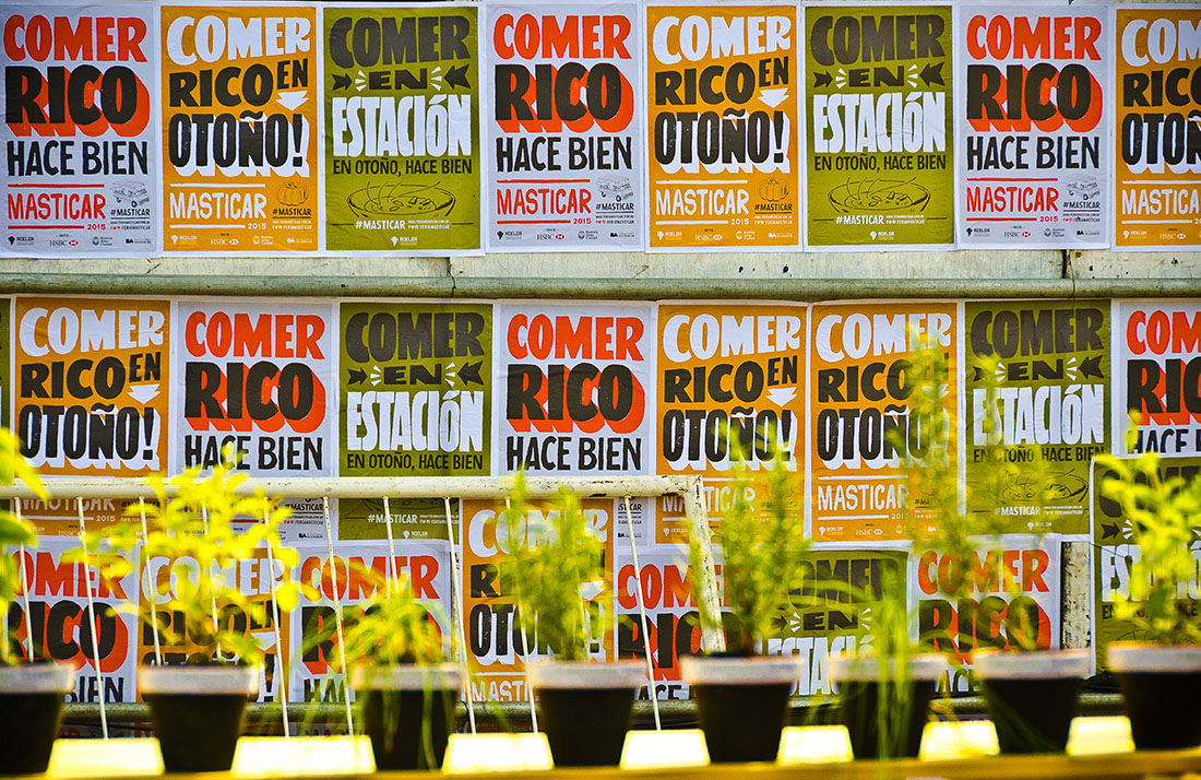 masticar otoño lettering letras poster Food gourmet Chefs yaniguille yaniarabena GuilleVizzari feria feriamasticar comerrico type