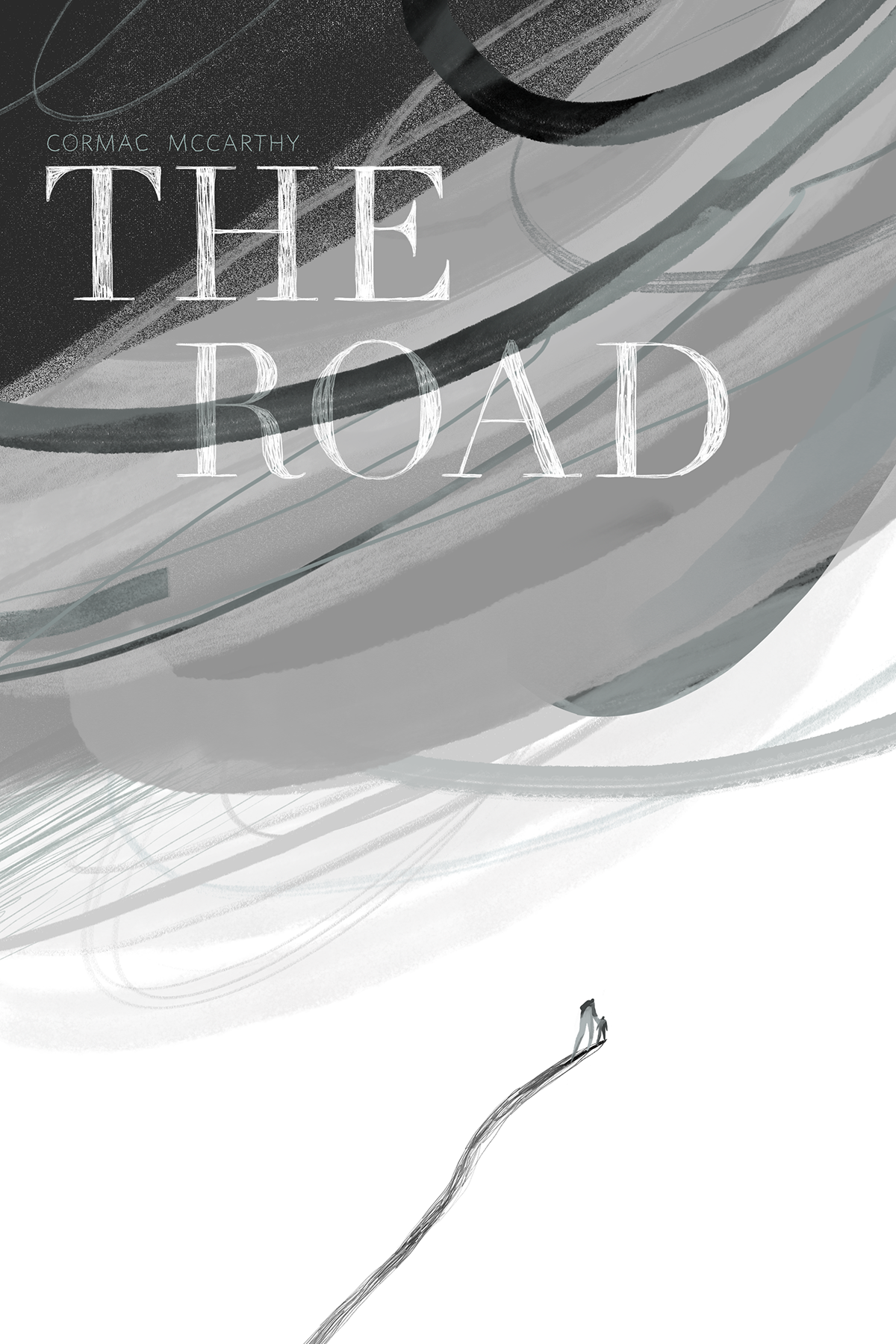 Cormac McCarthy book cover ILLUSTRATION  the road