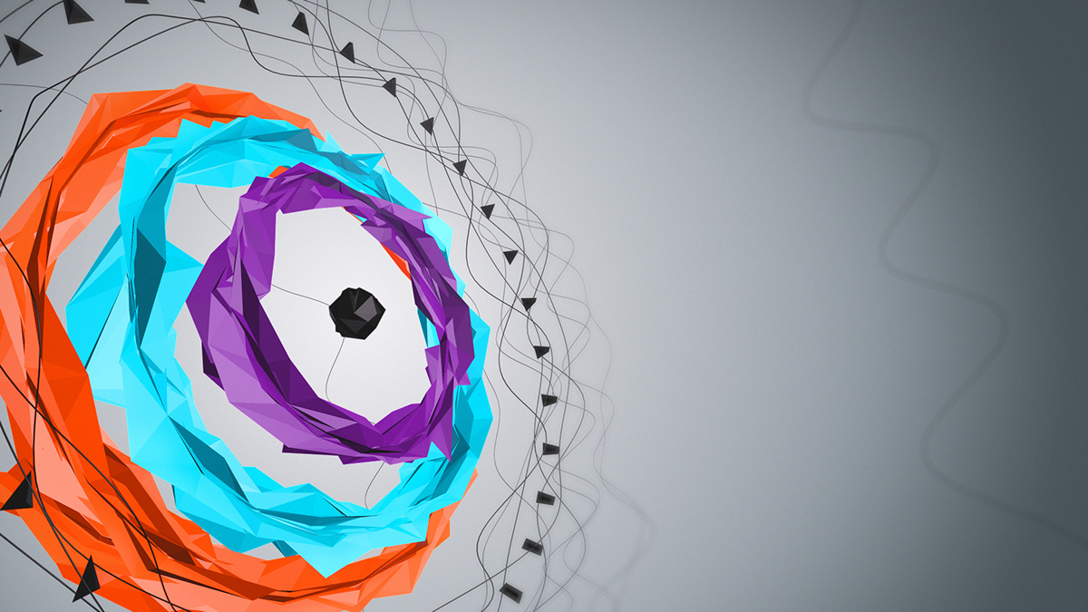3D c4d cinema 4d motion motion design lowpoly Low Poly circles Lowpoly circles