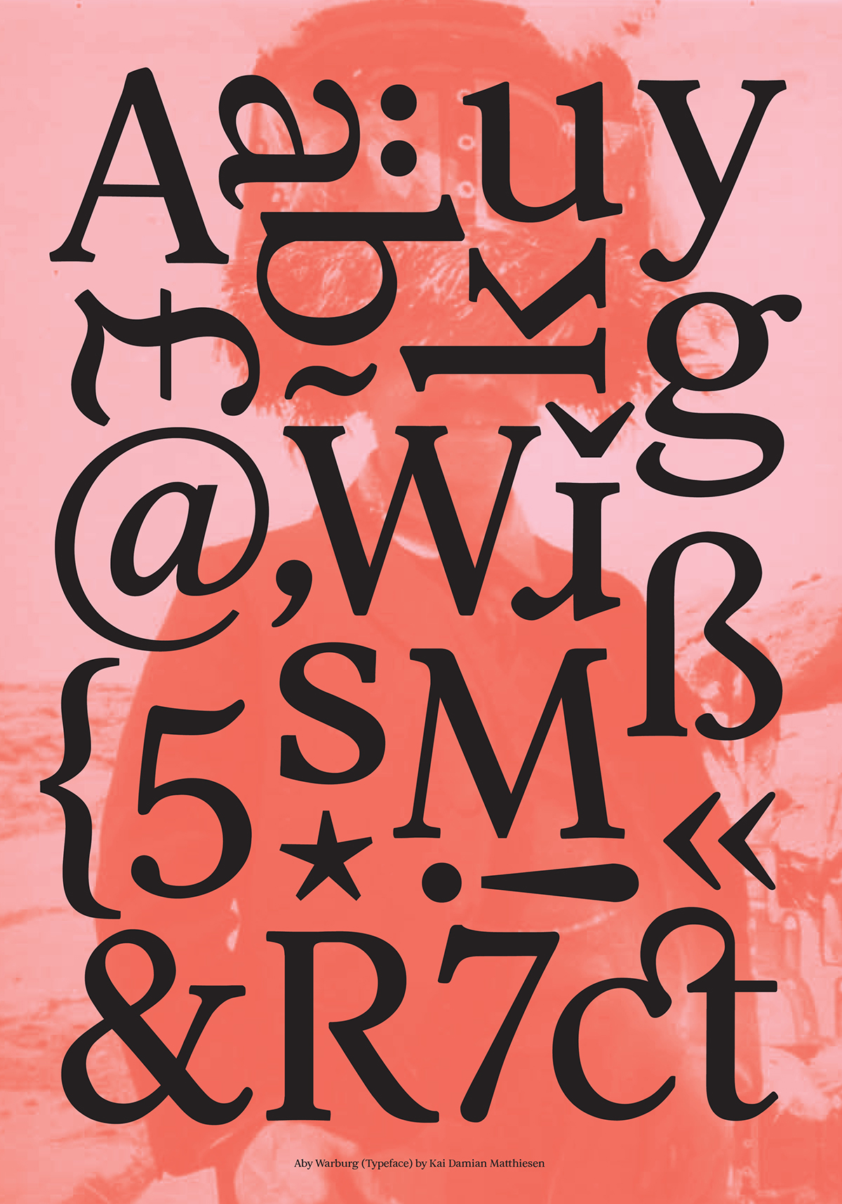 type design serif font typographer RCA Type Specimen risograph type spec
