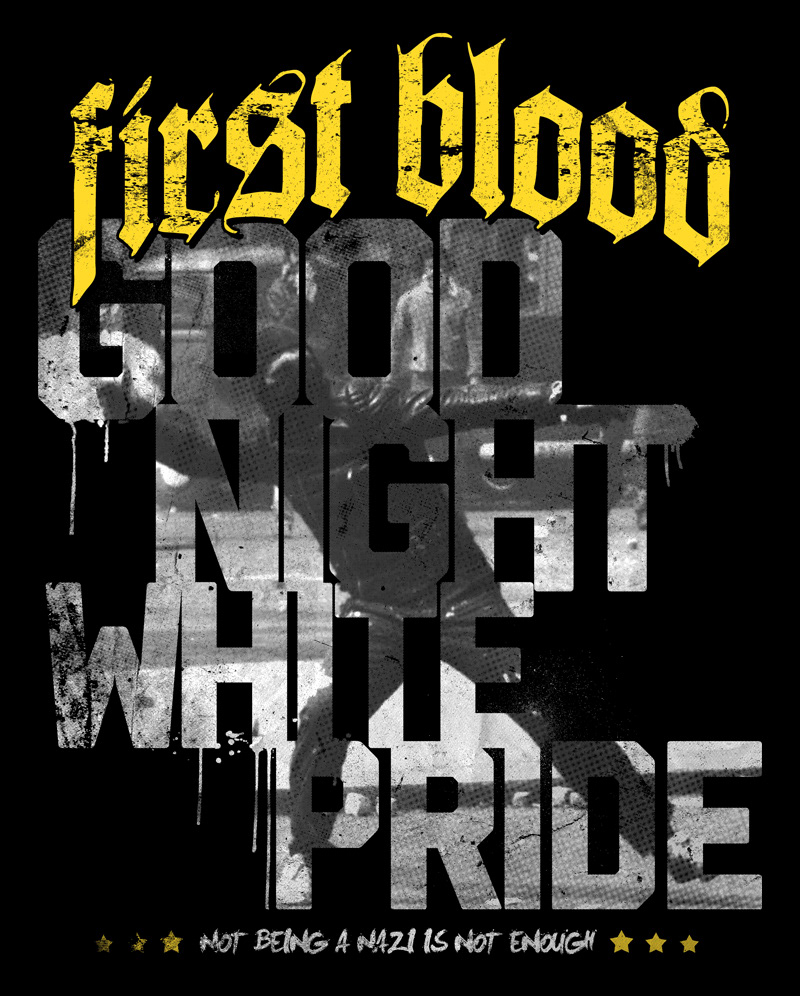 gnwp First Blood Hardcore band antifascist antiracist black molotov raster