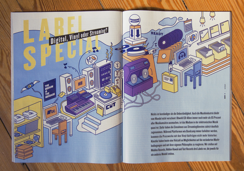 groove +music magazine print colours infographic printed issue germany berlin techno BandCamp ableton artist dj