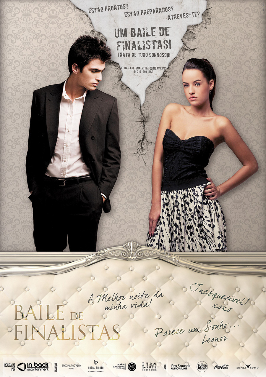Baile de Finalistas Inback poster app prom highschool brochure luxury night Day LIMsomnium teen