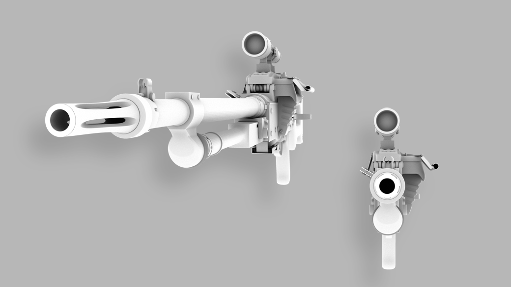 concept trailer 3D Expendables Gun Maya CG