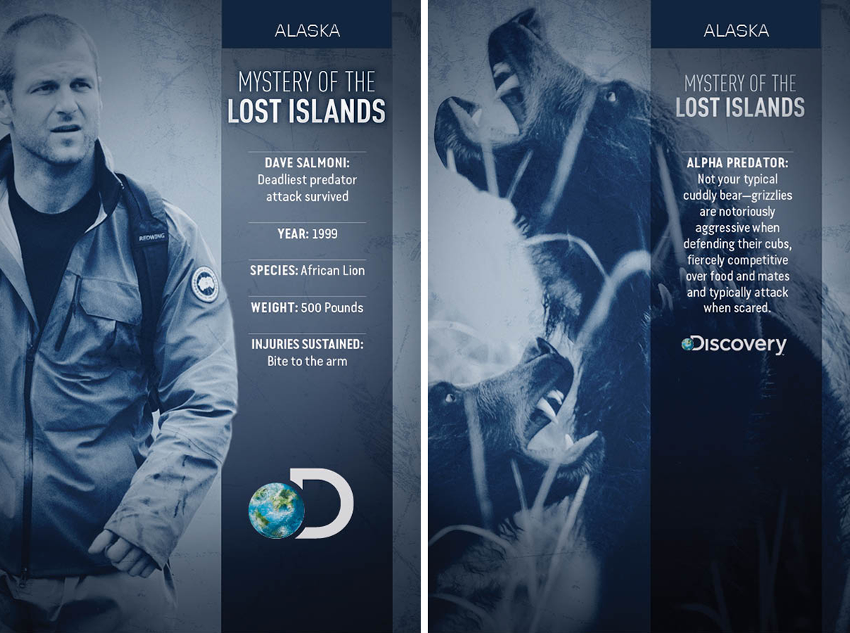 Adobe Portfolio tv broadcast Discovery Channel discovery International DNI Lost Islands
