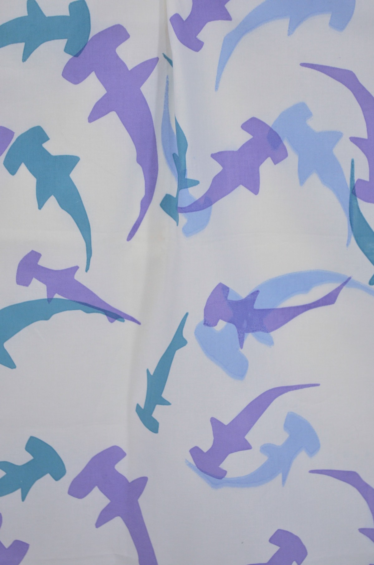sharks screen print pattern