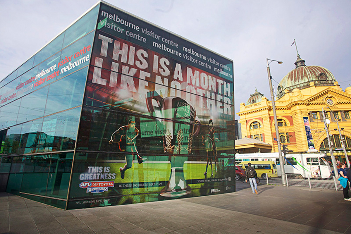  sport Australia type afl design poster Melbourne Finals ads Australian lights effects