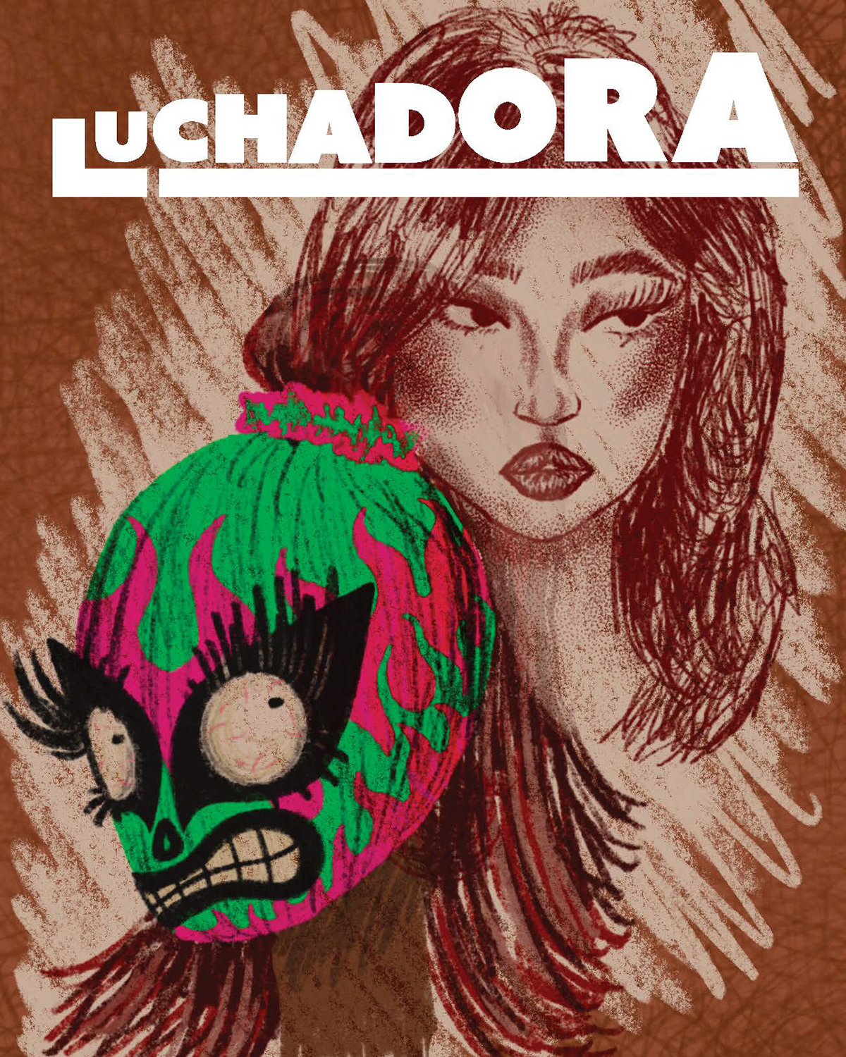 brand Chicana Art design editorial feminism identity ILLUSTRATION  latinx Luchadora magazine
