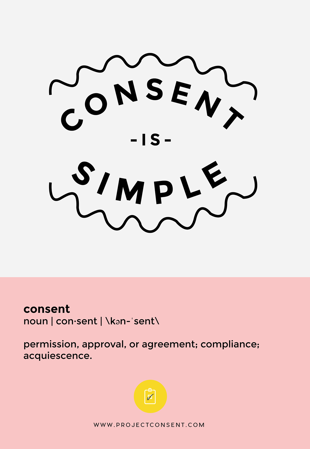 Poster Design graphic design  rape culture Sexual Assault project consent organization