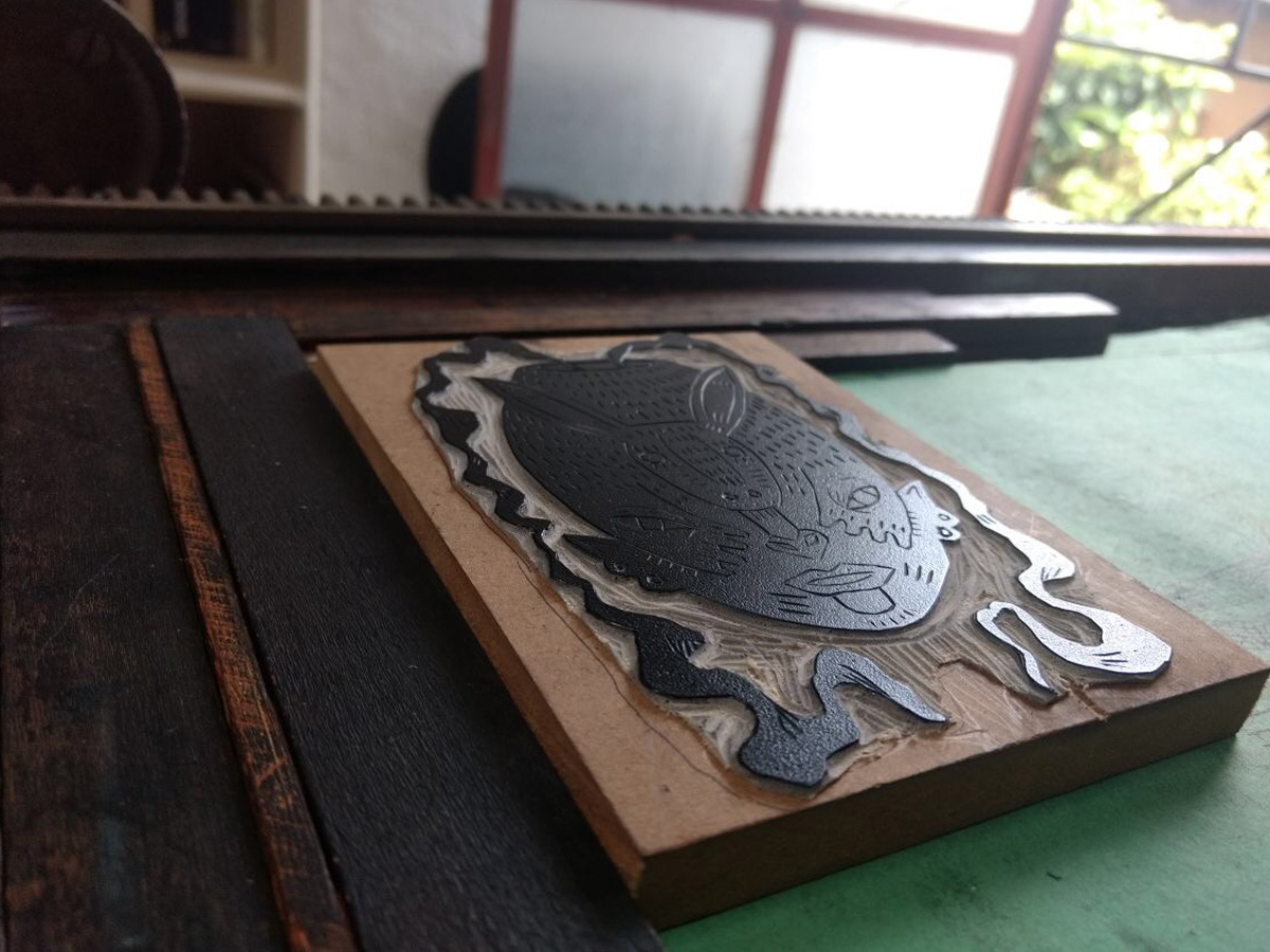 linocut letterpress ILLUSTRATION  mexico printmaking carving woodcut
