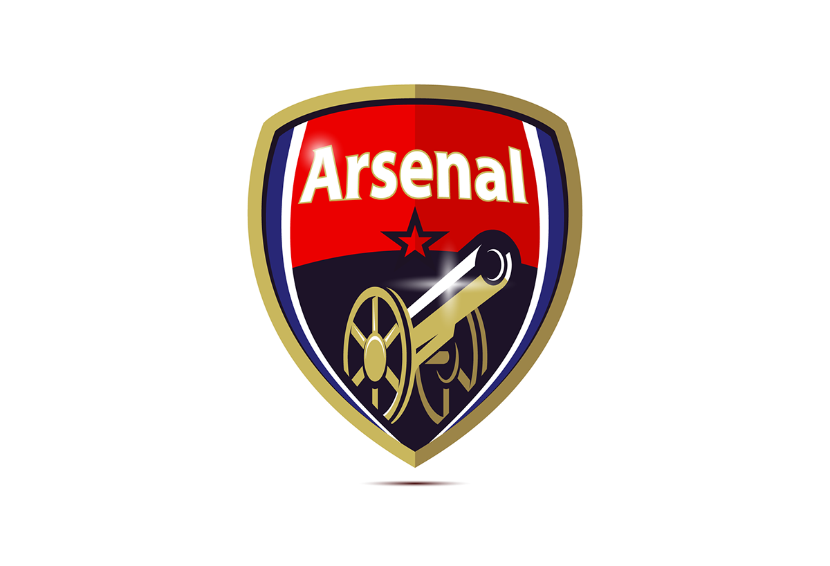 arsenal football soccer England Soccer Logo Design shield badge Dizzyline FC sport sport design team logo team Wild branding
