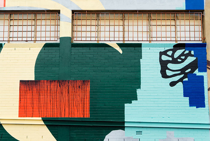 Mural Street Art  Australia wall art painting   art festival Toowoomba public art typography   street painting