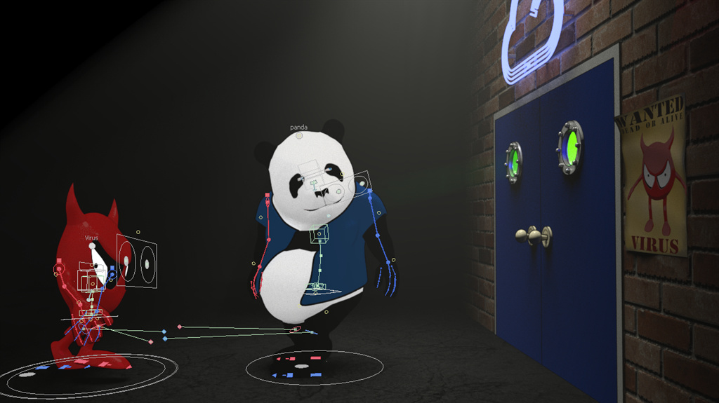 3D Character CGI modo Zbrush cartoon Panda 