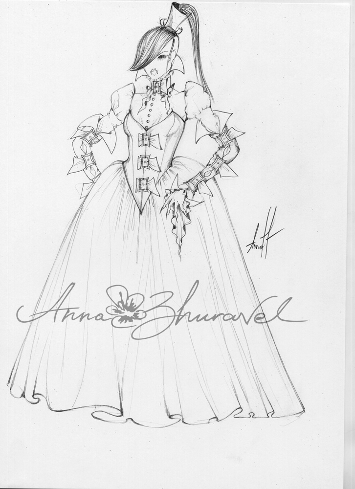 V203: New Dress Design: Robe Royaliste – American Duchess Blog