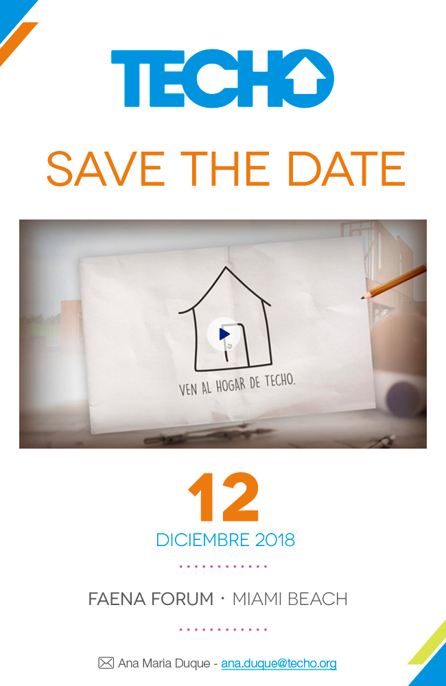 Techo save the date HTML mailing design newsletter