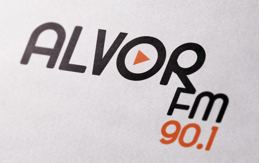 Alvor FM Portimão tania lourenco brand Radio logo redesign