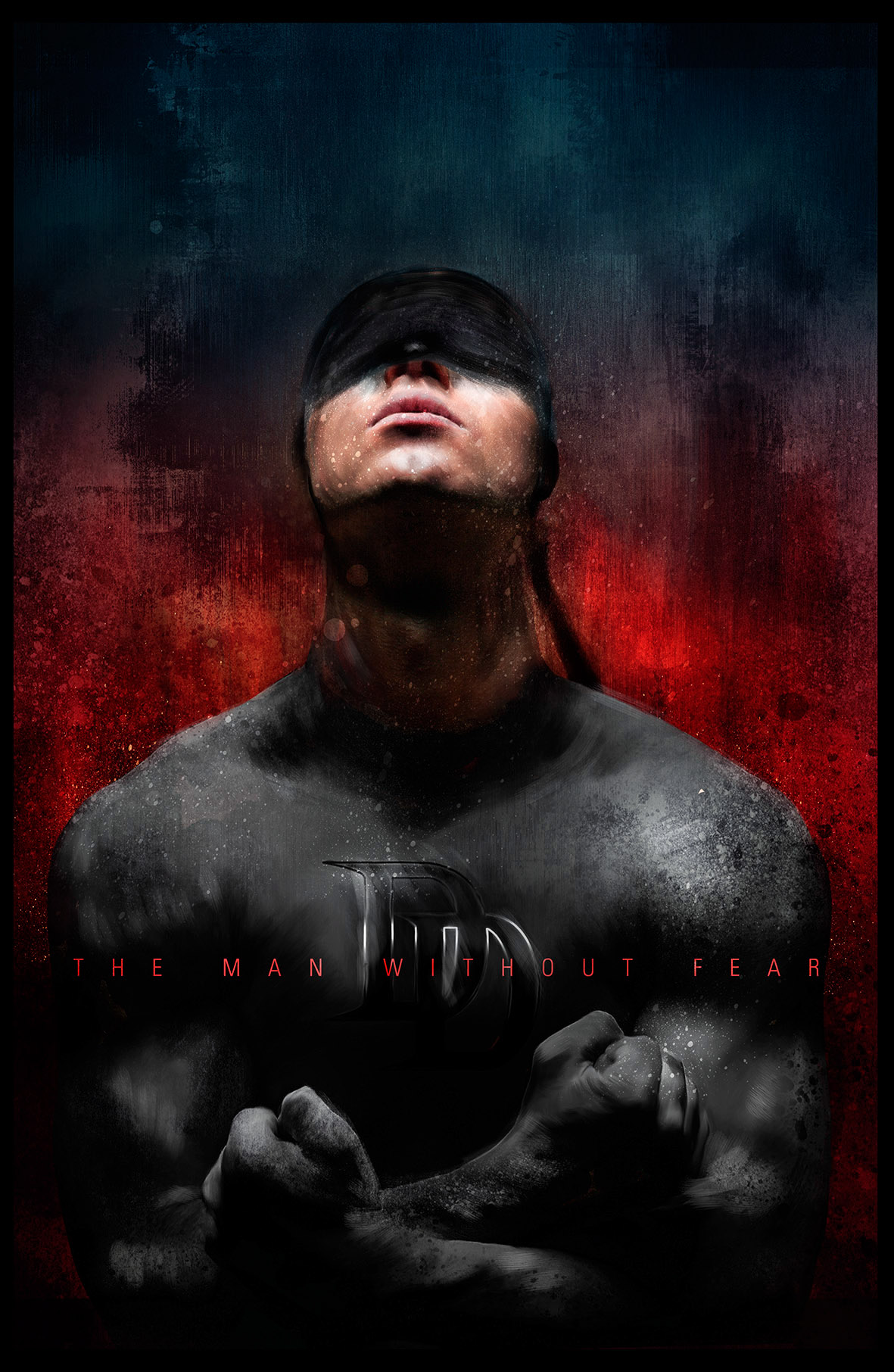Adobe Portfolio Daredevil tv show marvel portrait poster Netflix