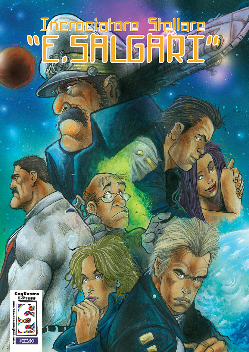 comics fumetto emilio Salgari fantascienza sci-fi Cagliostro E-Press cagliostro disegno avventura