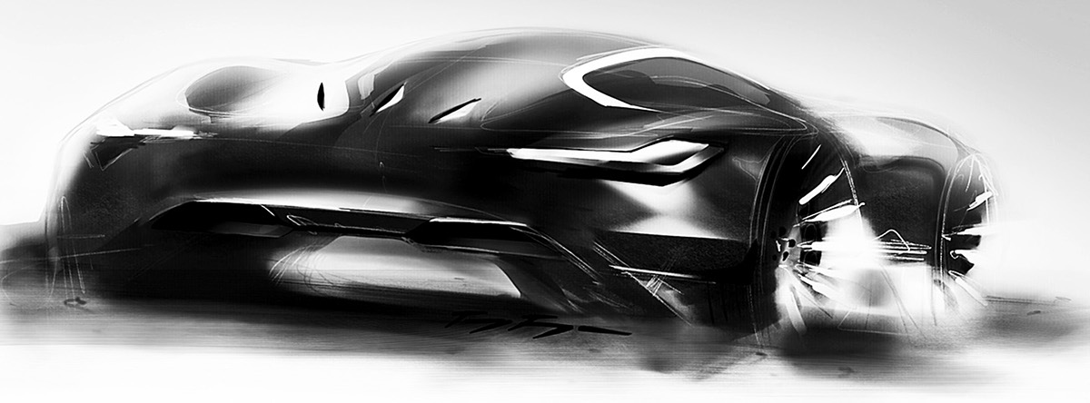 car design sketch bugatti Porsche Audi toyfon