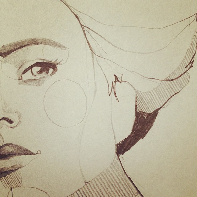 #sketches #pencil #Ekaterina #koroleva #illustration #Fashion #feminine #scribbles