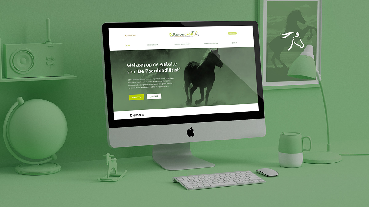 Logo Design brand identity branding  identity horse horses paarden Dietist Webdesign paardendietist
