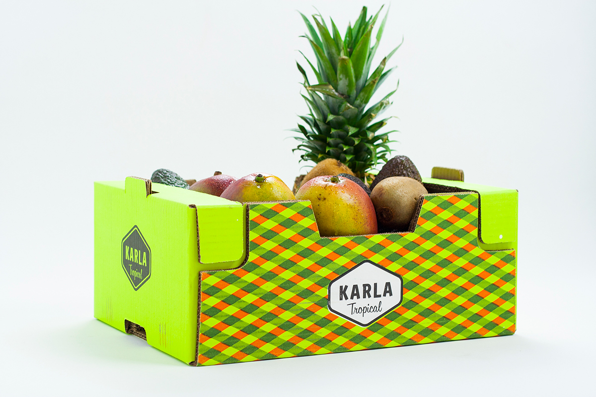 karla fruta Fruit caja box Label etiqueta brandsummit valencia