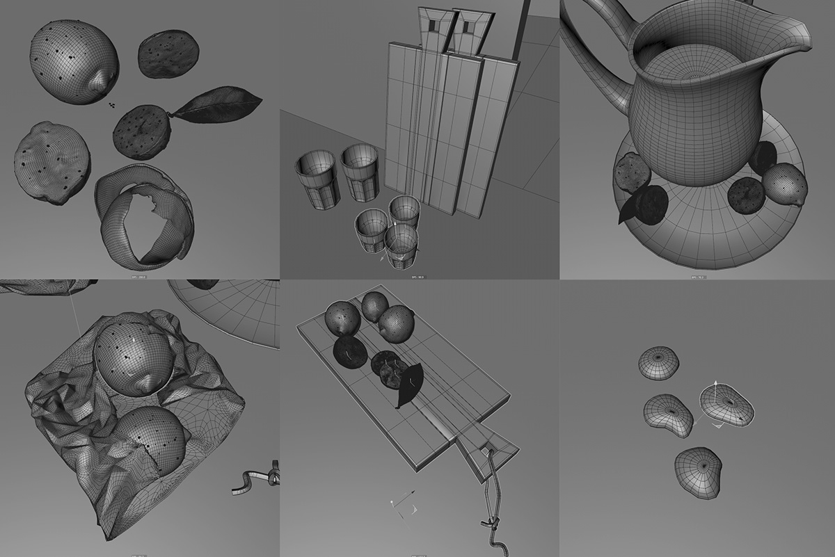 Photogrammetry renderin Realism lemons Exorbitart CGI exorbitartdecoration assets