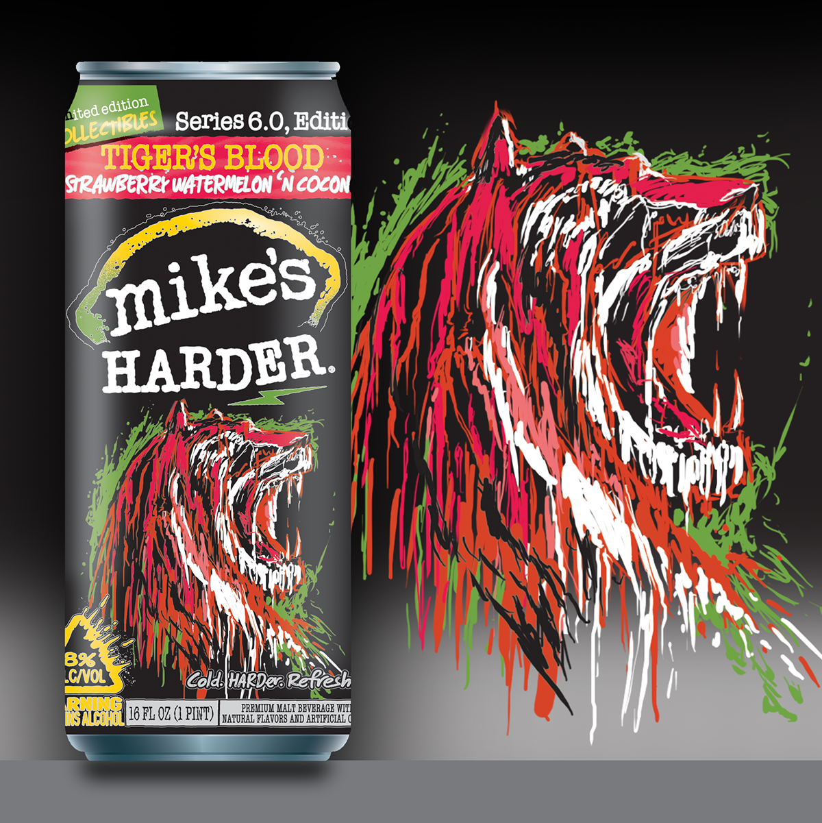 tiger blood Jamacan Lemonade Mike's Harder Mike's Hard alcohol design series seasonal