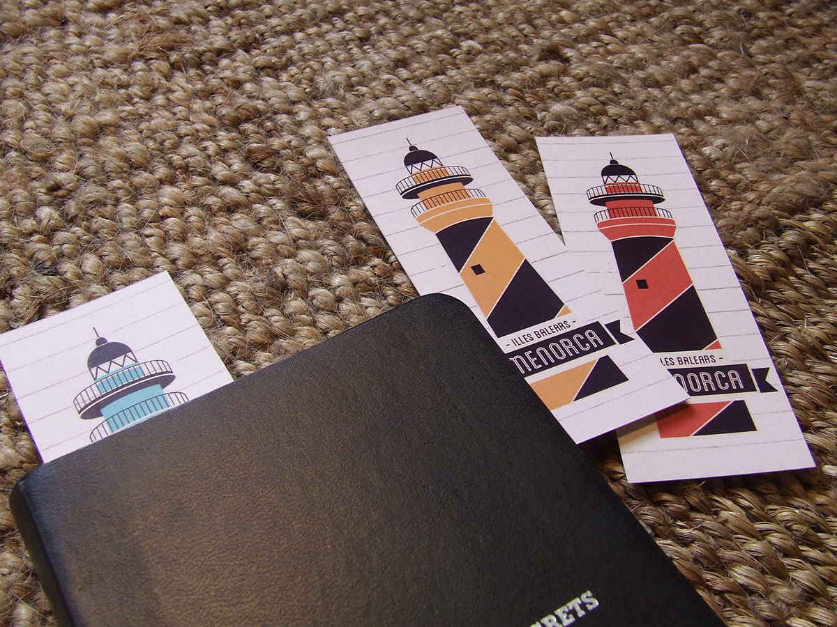 Menorca postcards bookmarks Island
