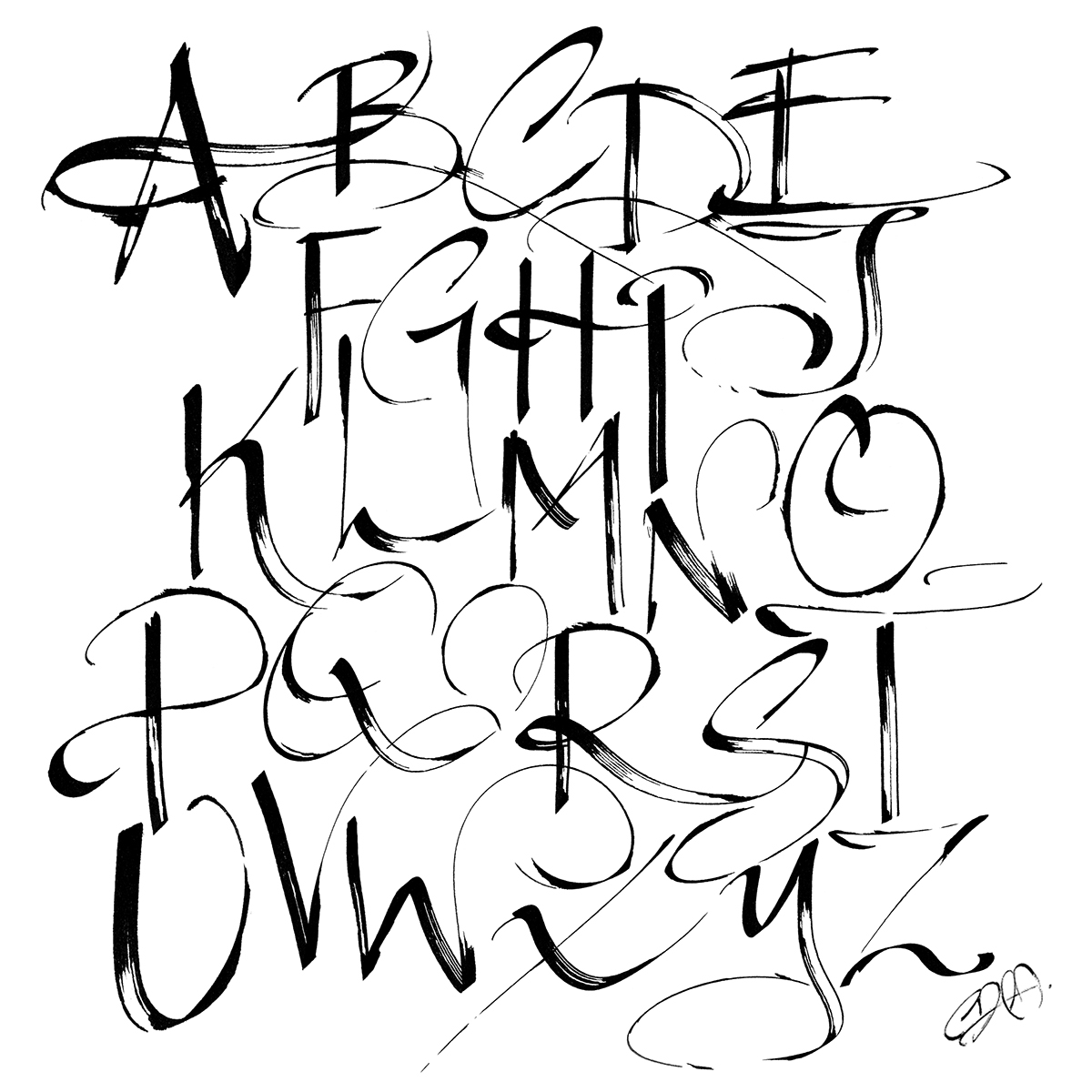 lettering type Practice design